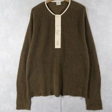 画像1: Ralph Lauren RRL ヘンリーネック コットンニットセーター (1)