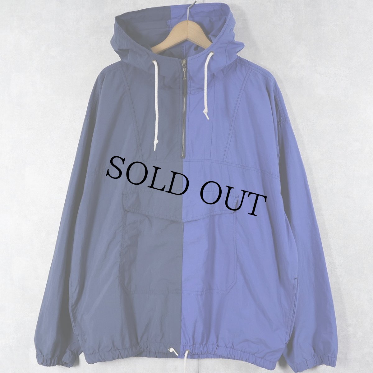 画像1: 90's GAP 2トーン ナイロンアノラックパーカー XL (1)