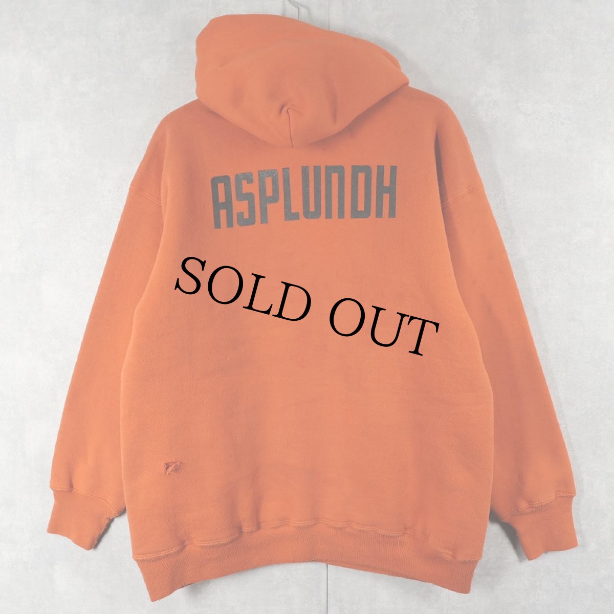 画像1: 【お客様HOLD中】80's RUSSELL ATHLETIC USA製 "ASUPLUNDH" ダブルフェイス スウェットフーディー L (1)