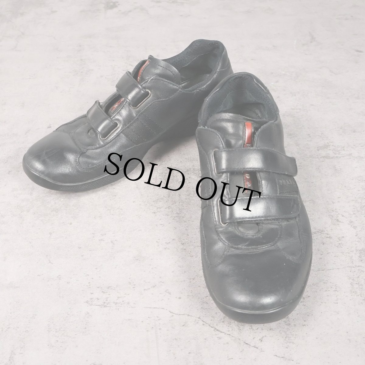 画像1: PRADA アメリカズカップスニーカー BLACK 29cm (1)