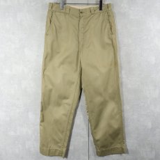 画像1: 50〜60's U.S.ARMY "SANFORIZED" チノトラウザーズ W31 (1)