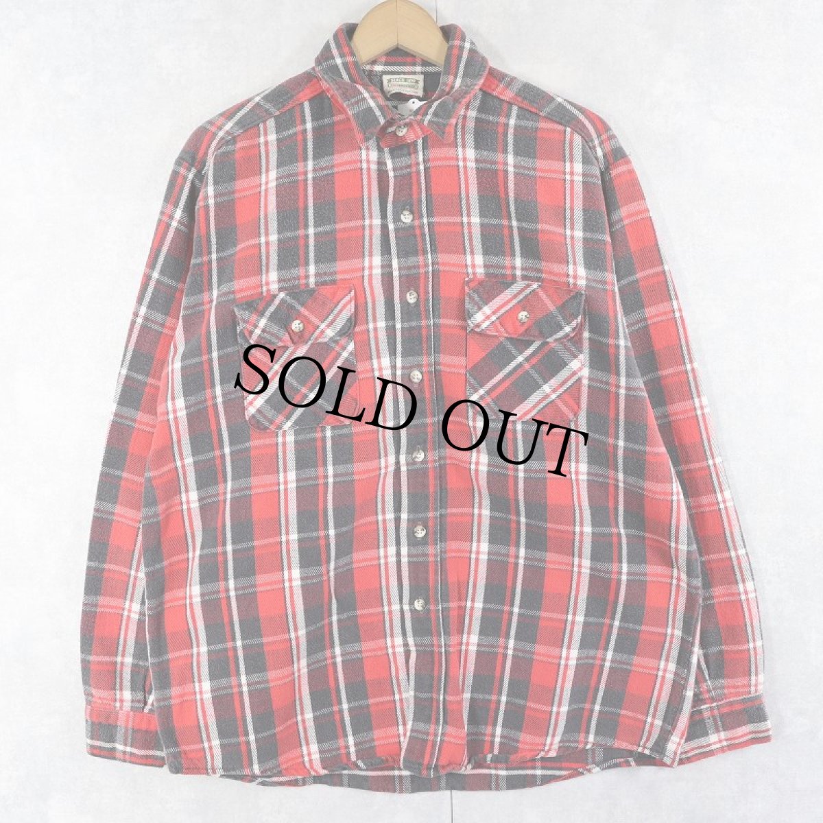 画像1: 90's FIVE BROTHER チェック柄 ヘビーネルシャツ L (1)