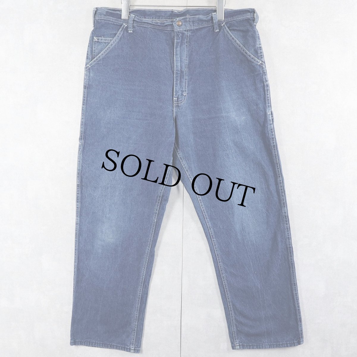 画像1: 80's CABOOSE USA製 デニムペインターパンツ W36 (1)