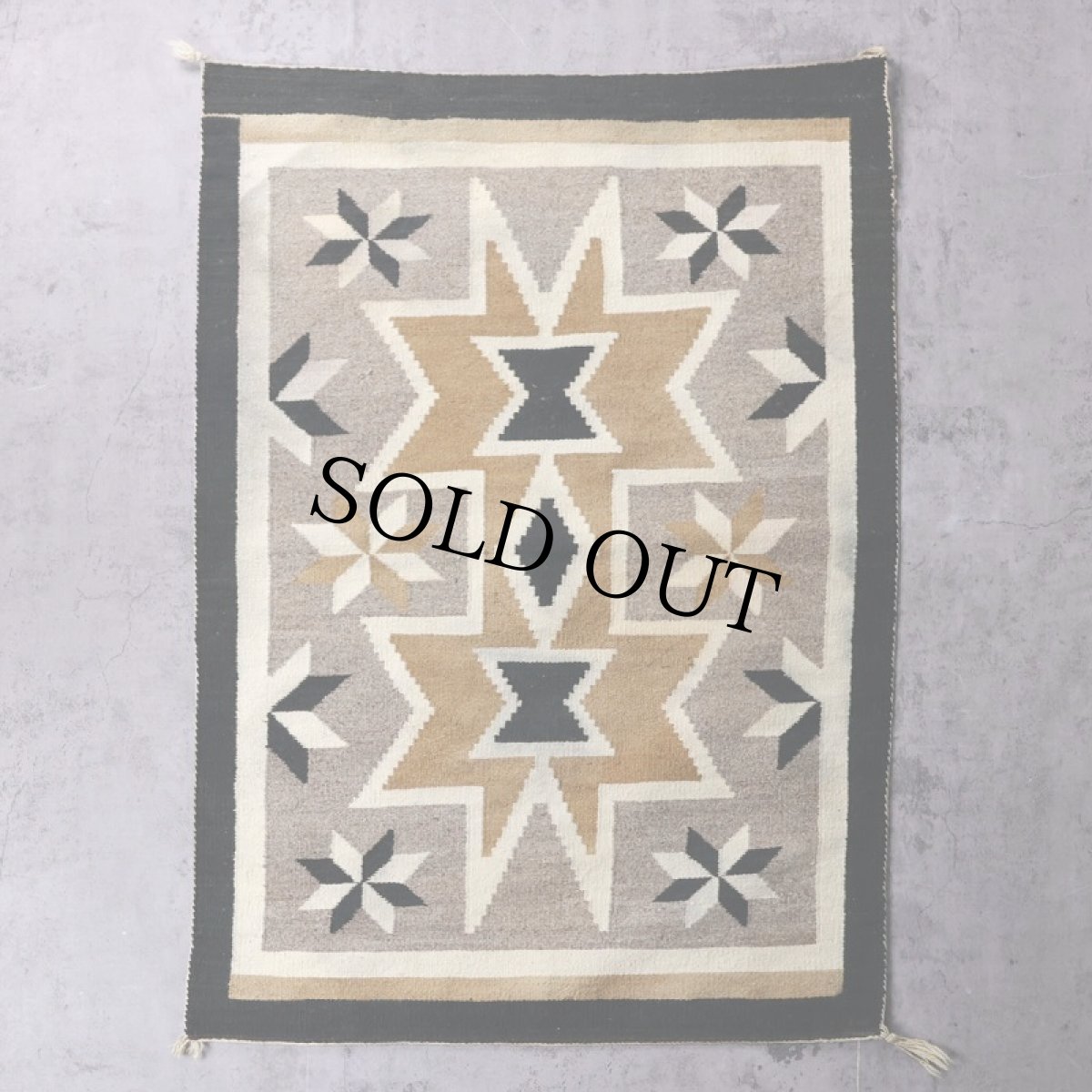 画像1: Navajo Valero Star Rug 73×107 (1)