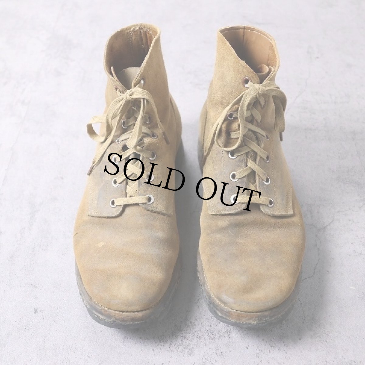 画像2: 40's U.S.NAVY M-43 Roughout サービスシューズ TYPE III 26cm (2)