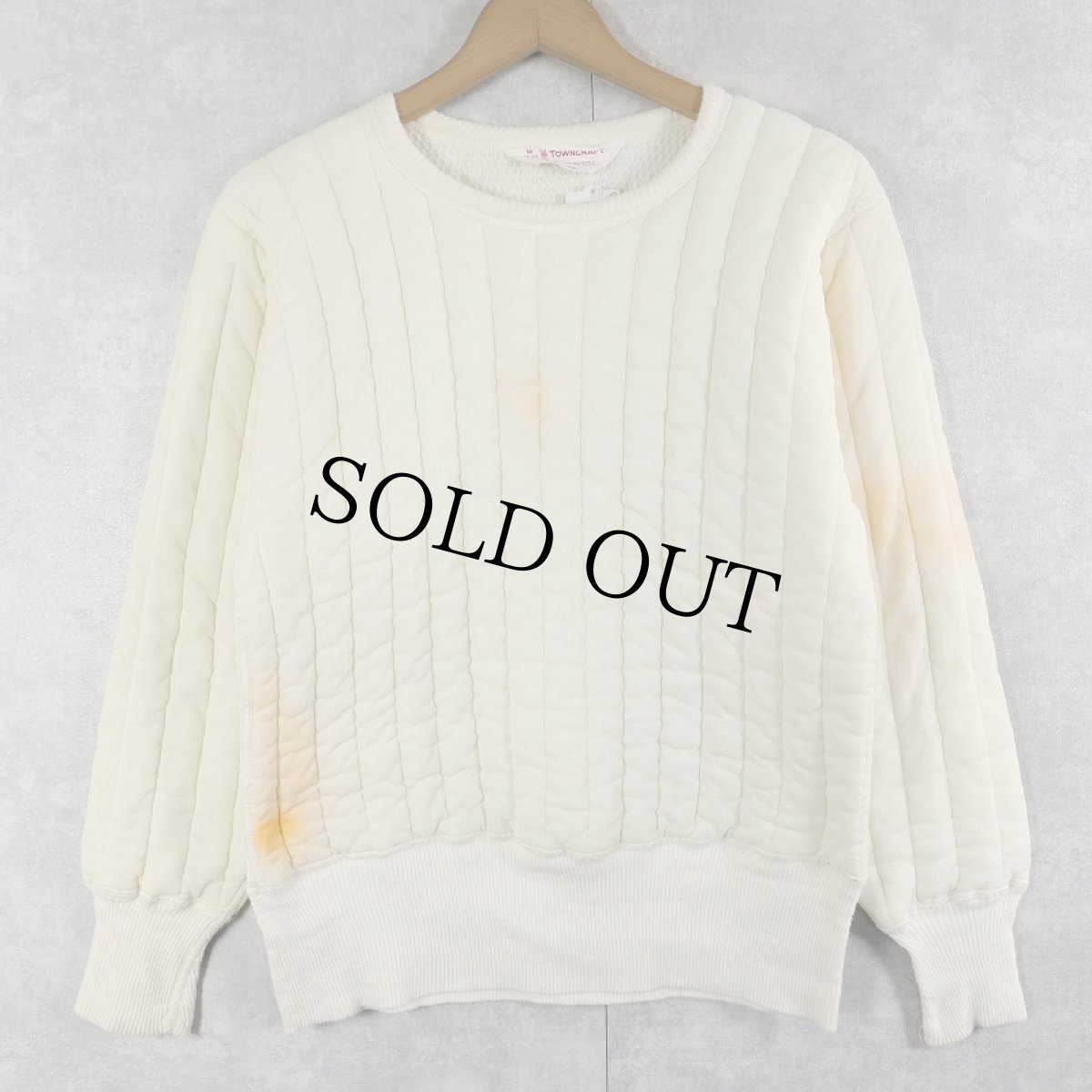 画像1: 60's PENNEY'S TOWNCRAFT 裏サーマル 中綿入り キルティングプルオーバー M (1)
