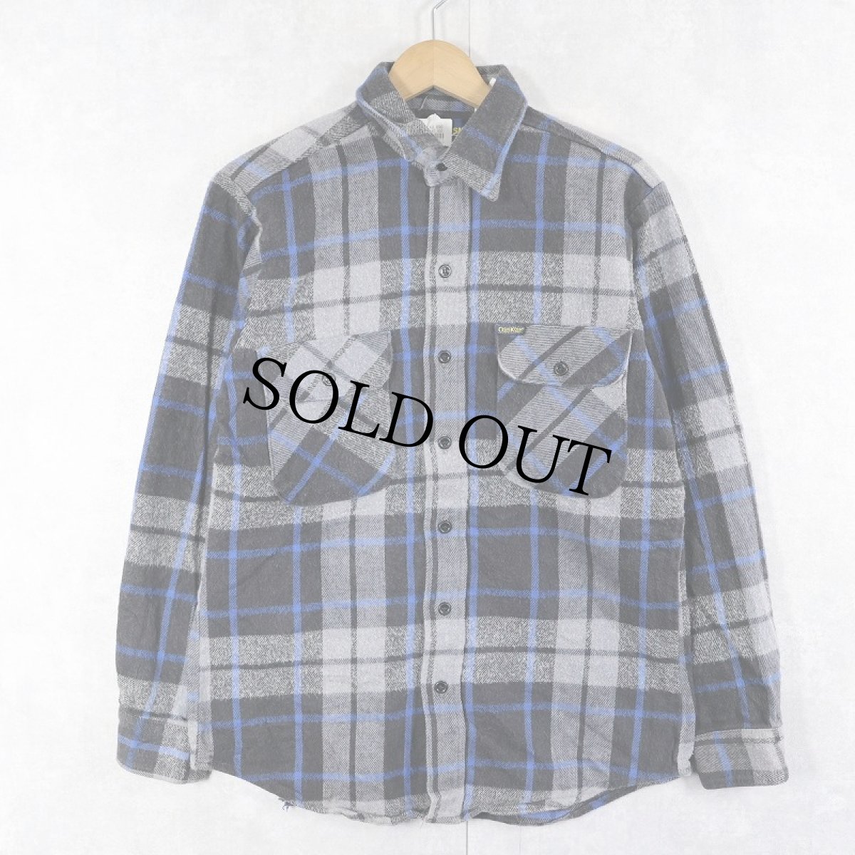 画像1: 80〜90's OSH KOSH USA製 チェック柄 ヘビーネルシャツ M (1)