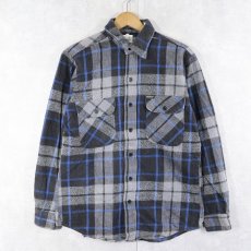 画像1: 80〜90's OSH KOSH USA製 チェック柄 ヘビーネルシャツ M (1)