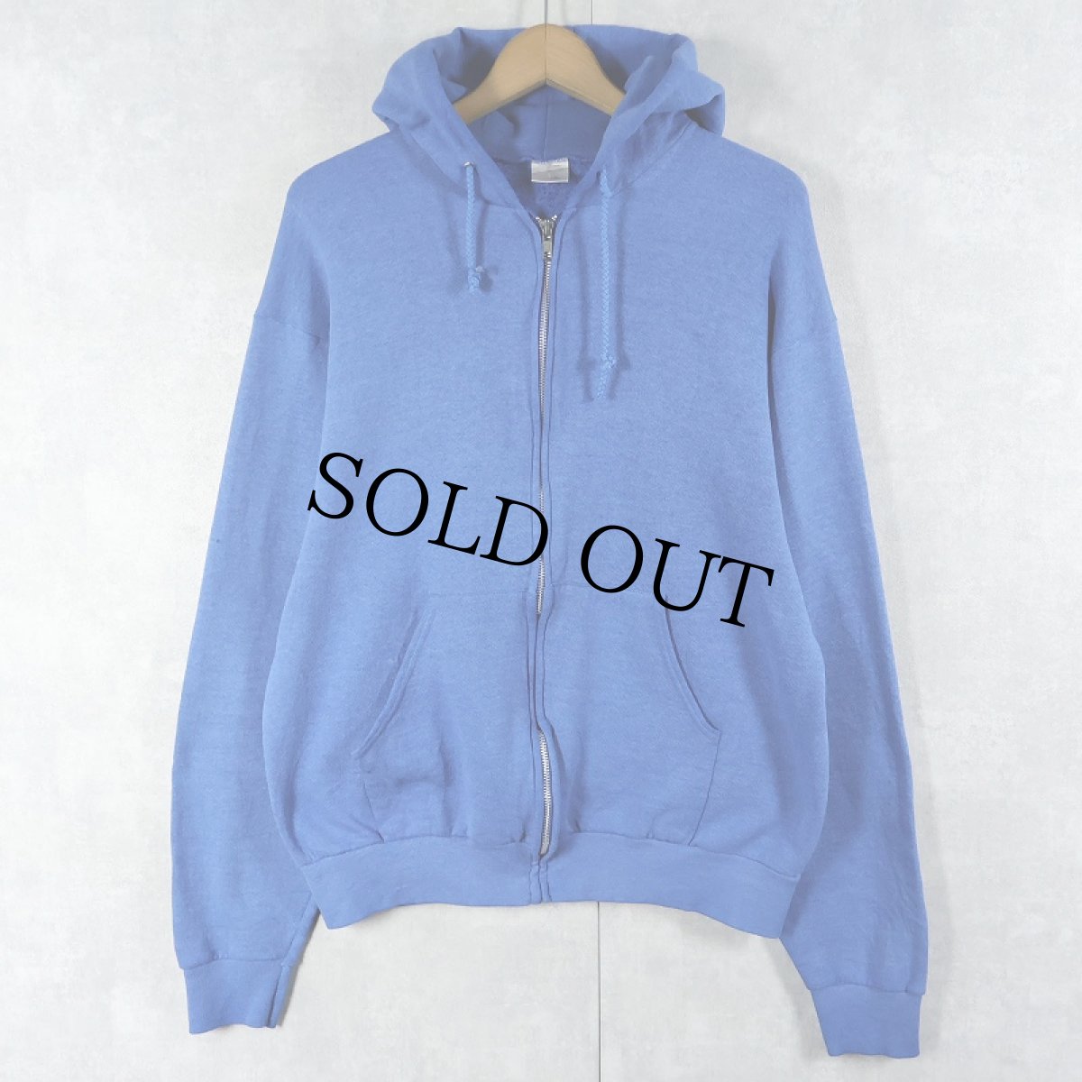 画像1: 80's〜 FRUIT OF THE LOOM USA製 スウェットジップパーカー L (1)