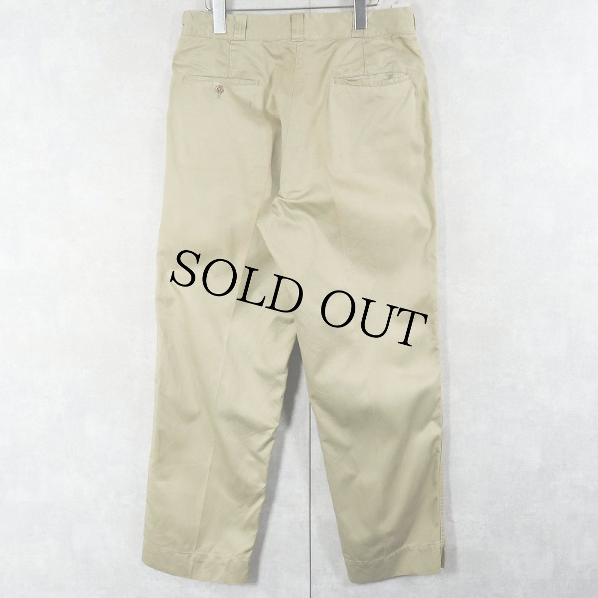 画像2: 50〜60's U.S.ARMY "SANFORIZED" チノトラウザーズ W31 (2)