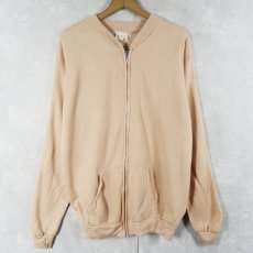 画像1: 80's USA製 スウェットジップジャケット L (1)