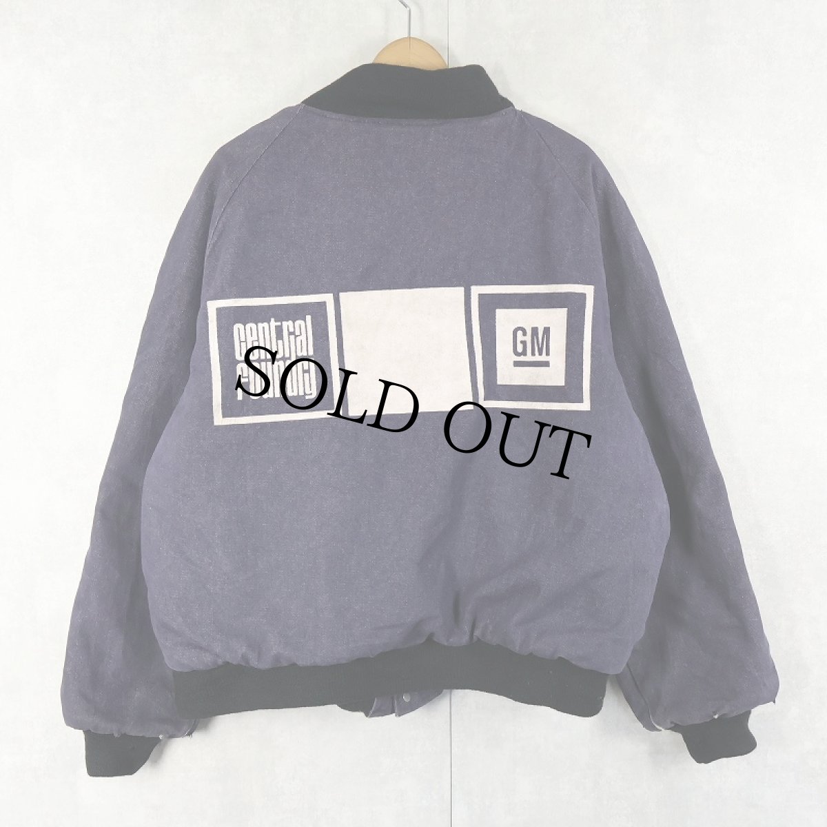 画像1: 60's RUBIN BROTHERS "GM Central Foundry" ブランケットライナー プリントデニムジャケット XL (1)