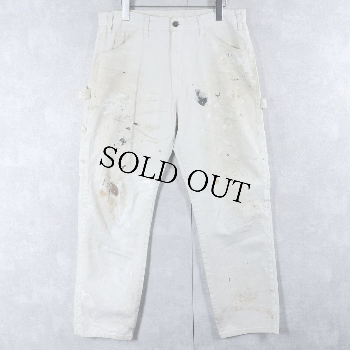 画像1: Dickies ペンキペイント ペインターパンツ W33 (1)