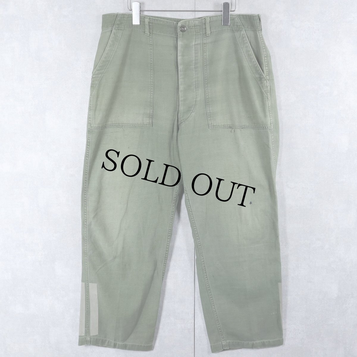 画像1: 60's U.S.ARMY ベイカーパンツ リフレクター付き W35 (1)