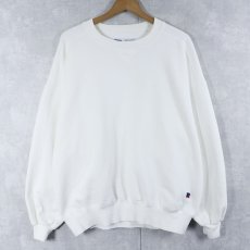 画像1: 90's RUSSELL ATHLETIC USA製 "HIGH COTTON" 前V 無地スウェット XL (1)