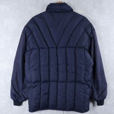 画像2: 70's White Stag USA製 キルティングダウンジャケット NAVY  (2)