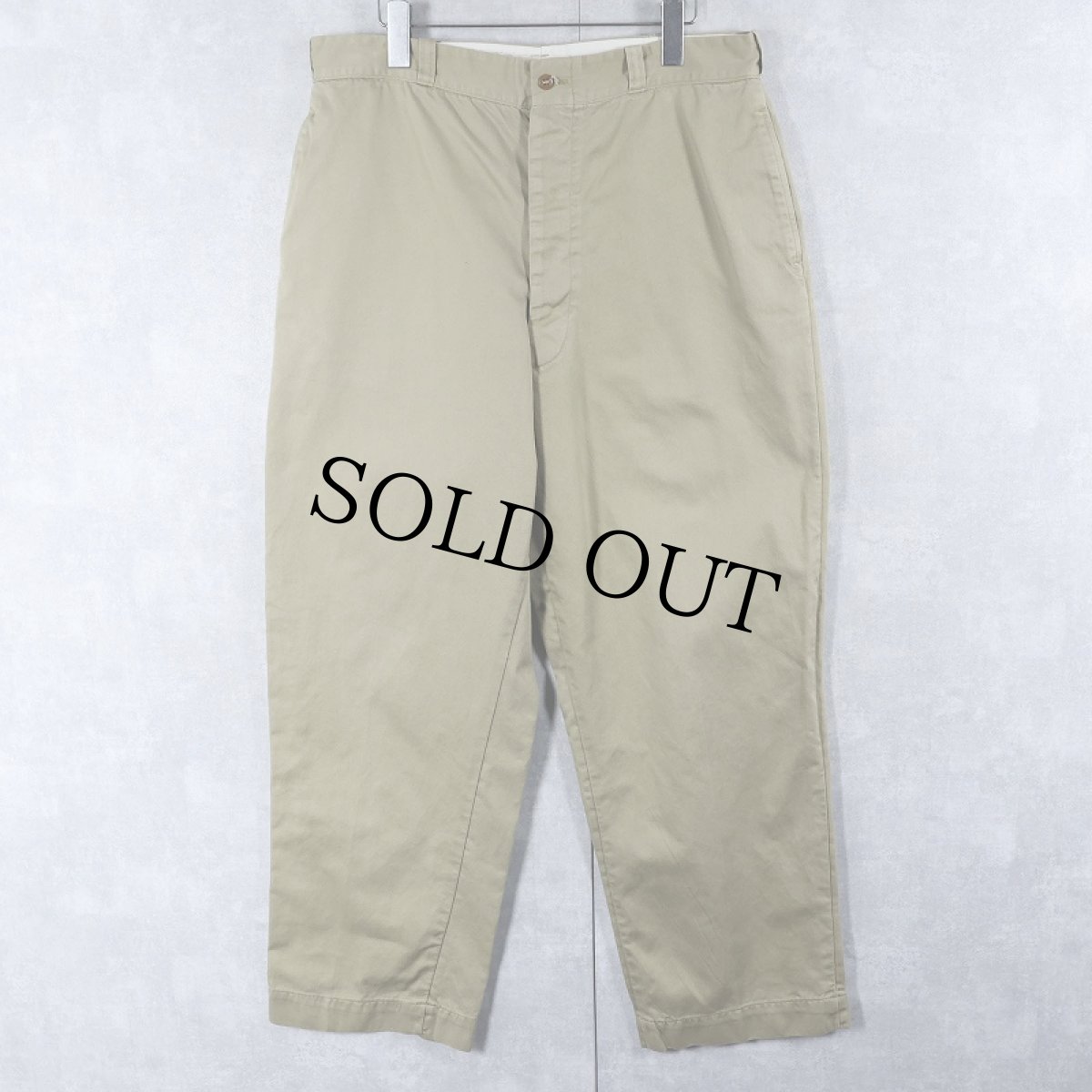 画像1: 50's U.S.ARMY M-1956 チノトラウザーズ W34 (1)