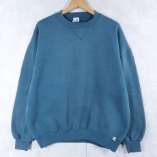 画像1: 90's RUSSELL ATHLETIC USA製 前V 無地スウェット XL (1)