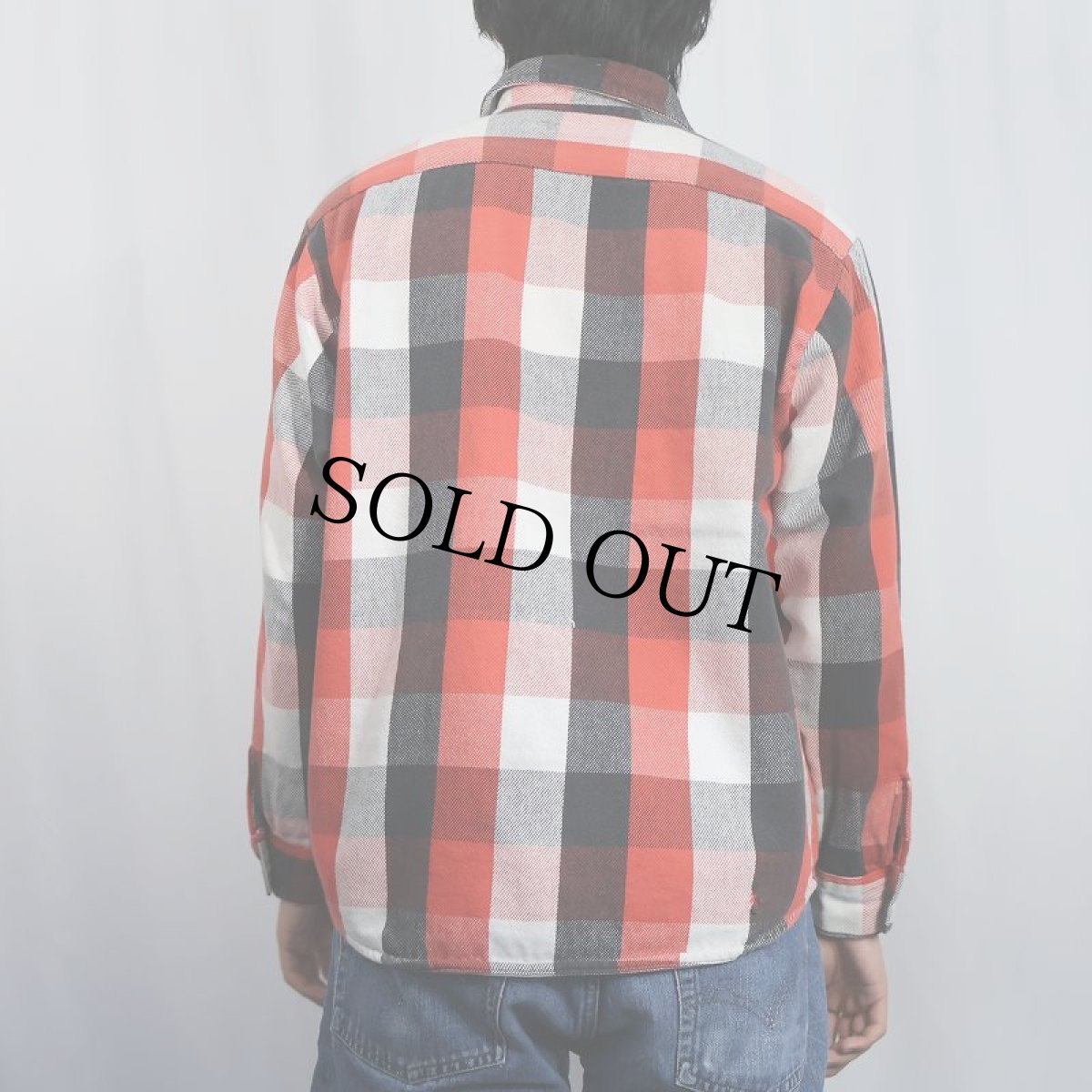 画像3: 90's NORTHWEST ブロックチェック柄 ヘビーネルシャツ  (3)