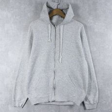画像1: 90's Ultra Fleece USA製 無地 スウェットジップパーカー L (1)
