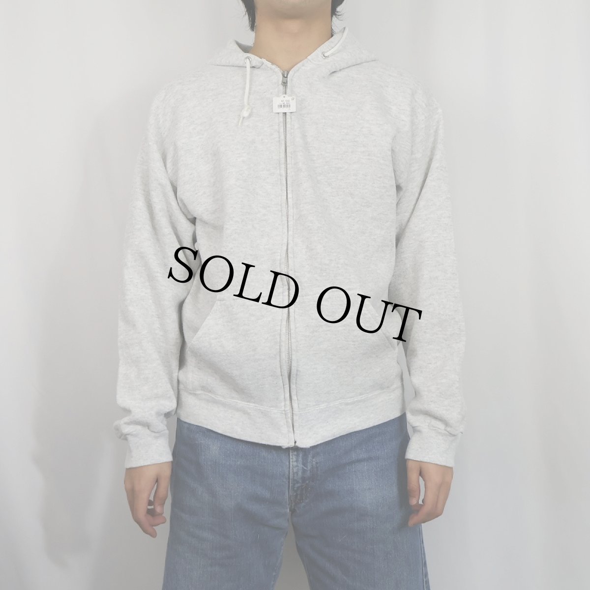 画像2: 90's Ultra Fleece USA製 無地 スウェットジップパーカー L (2)