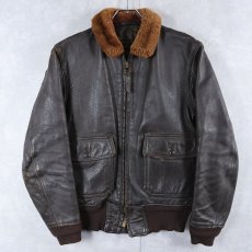 画像1: 60's U.S.NAVY G-1 レザーフライトジャケット SIZE38 (1)