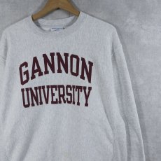 画像1: Champion REVERSE WEAVE "GANNON UNIVERSITY" プリントスウェット L (1)