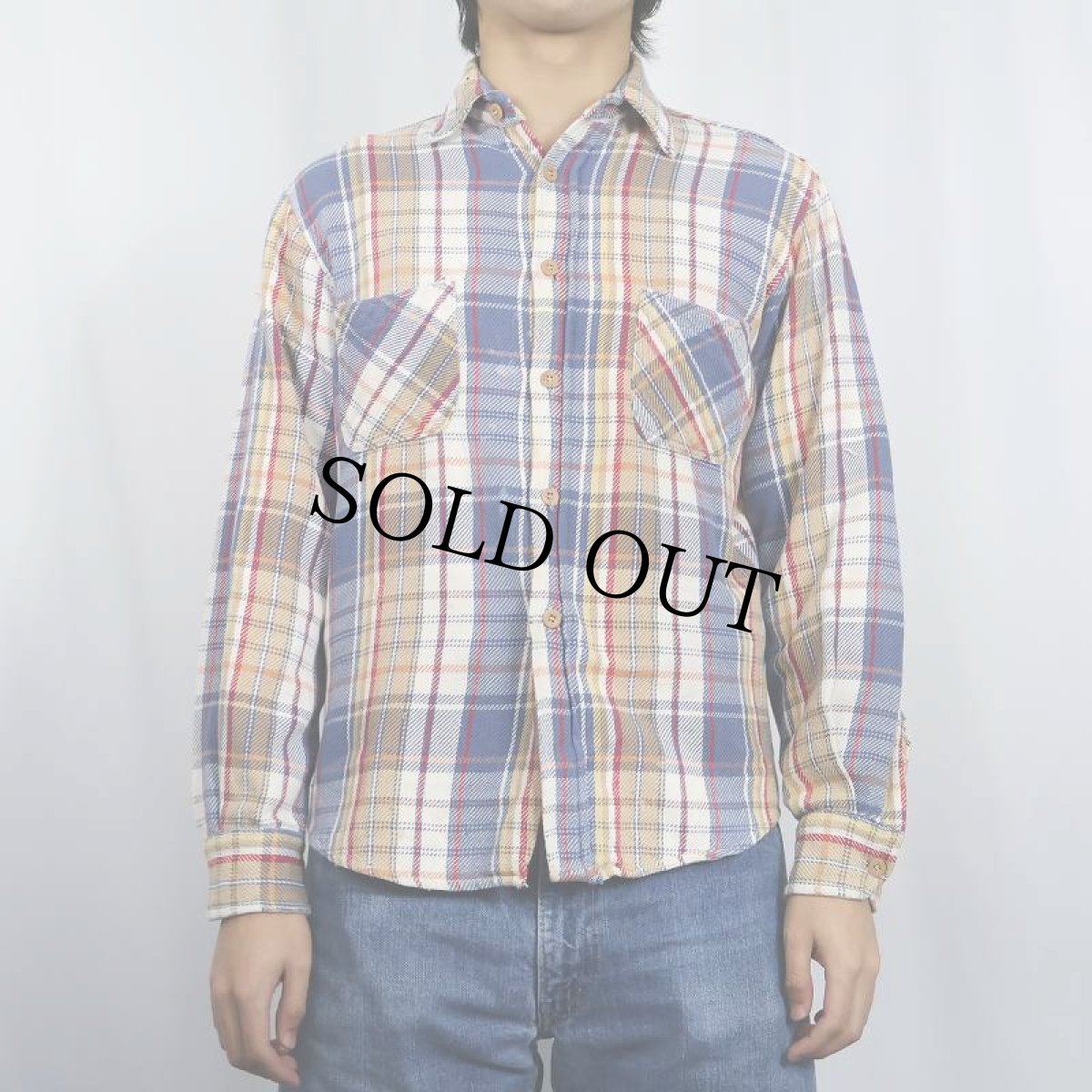 画像2: 70's  BIGMAC JCPenney チェック柄 ヘビーネルシャツ M (2)