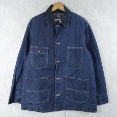 画像1: 70's Sears WORK OUTERWEAR USA製 ブランケットライナー デニムカバーオール L (1)