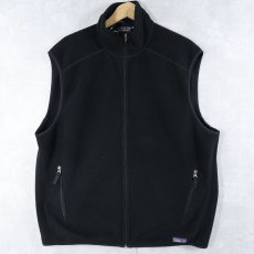 画像1: 2000's Patagonia シンチラフリースベスト BLACK XL (1)