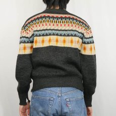 画像3: 50's Kandahar ノルディック柄 ウールニットセーター (3)