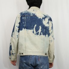 画像4: 80's gap PIONEER ブリーチ加工 デニムジャケット M (4)