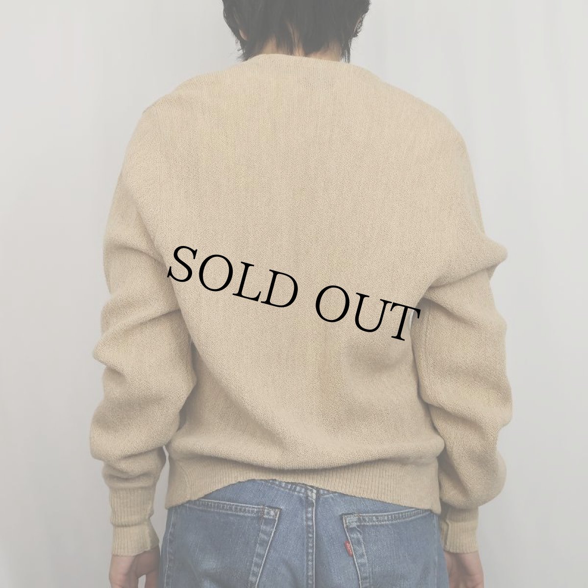 画像3: 60's THANE ウールニットカーディガン M (3)