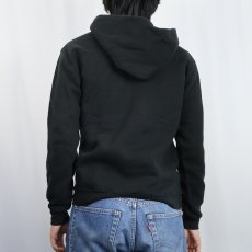 画像3: 80's RUSSELL ATHLETIC USA製 "Beverly Hills TRACK" プリントスウェットフーディ BLACK M (3)