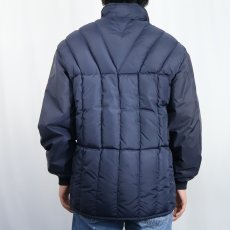 画像4: 70's White Stag USA製 キルティングダウンジャケット NAVY  (4)