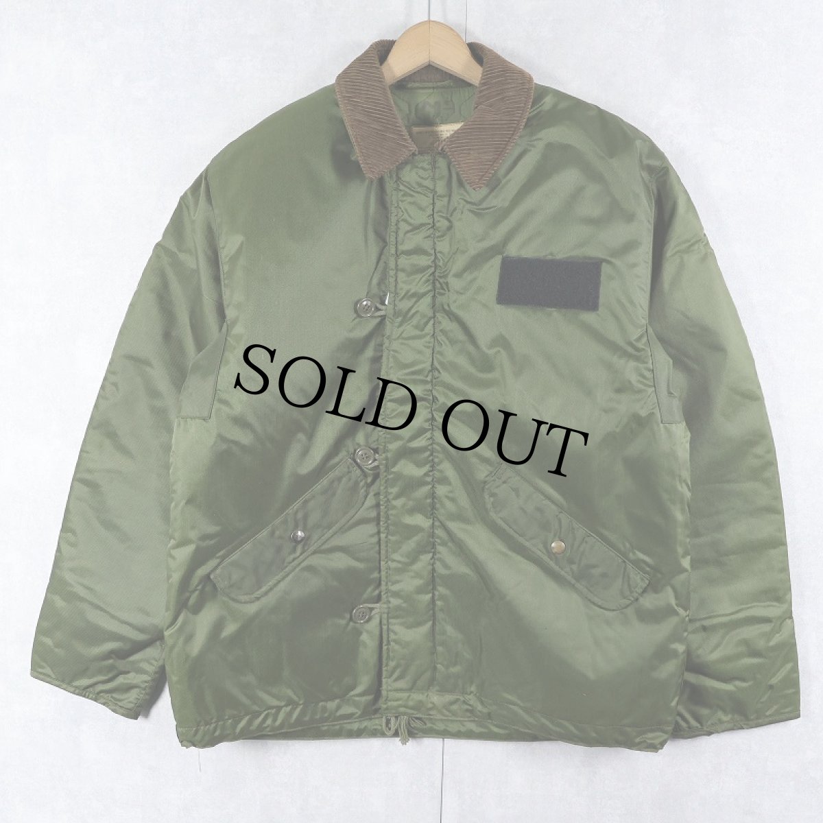 画像1: 70's U.S.NAVY A-1 Extreme Cold Weather Impermeable ナイロンデッキジャケット MEDIUM (1)