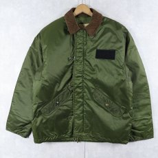 画像1: 70's U.S.NAVY A-1 Extreme Cold Weather Impermeable ナイロンデッキジャケット MEDIUM (1)