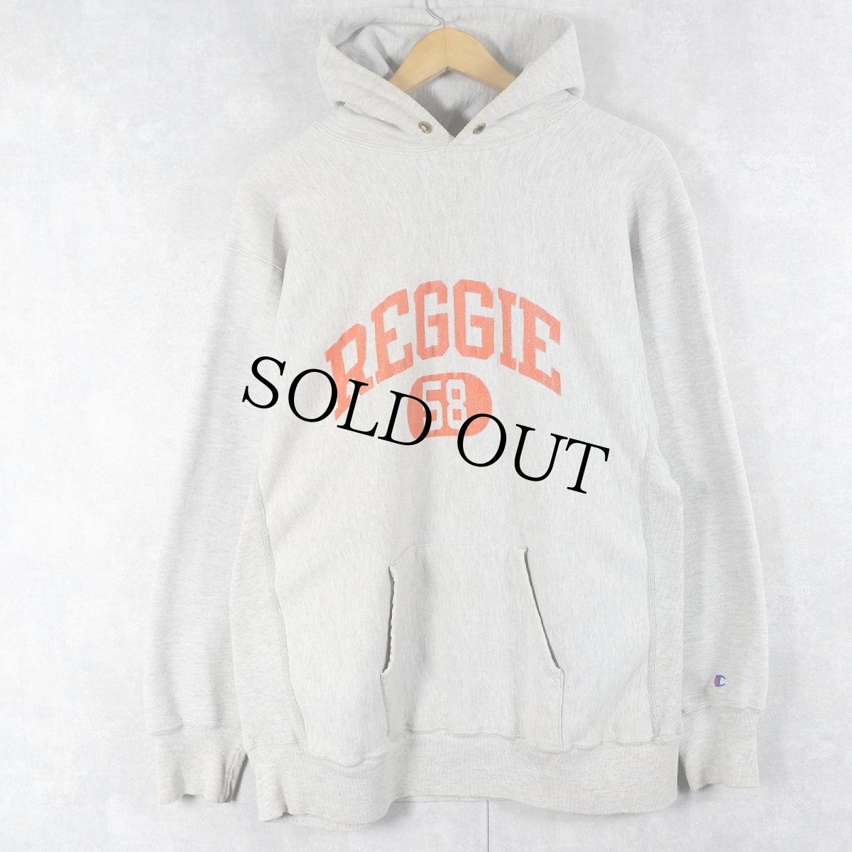 画像1: 80's Champion REVERSE WEAVE USA製 トリコタグ "REGGIE" スウェットフーディー XXL (1)