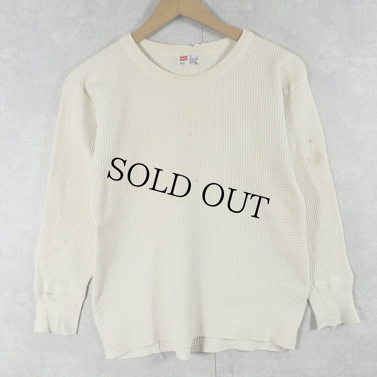 画像1: 60's Hanes サーマルロンT M (1)