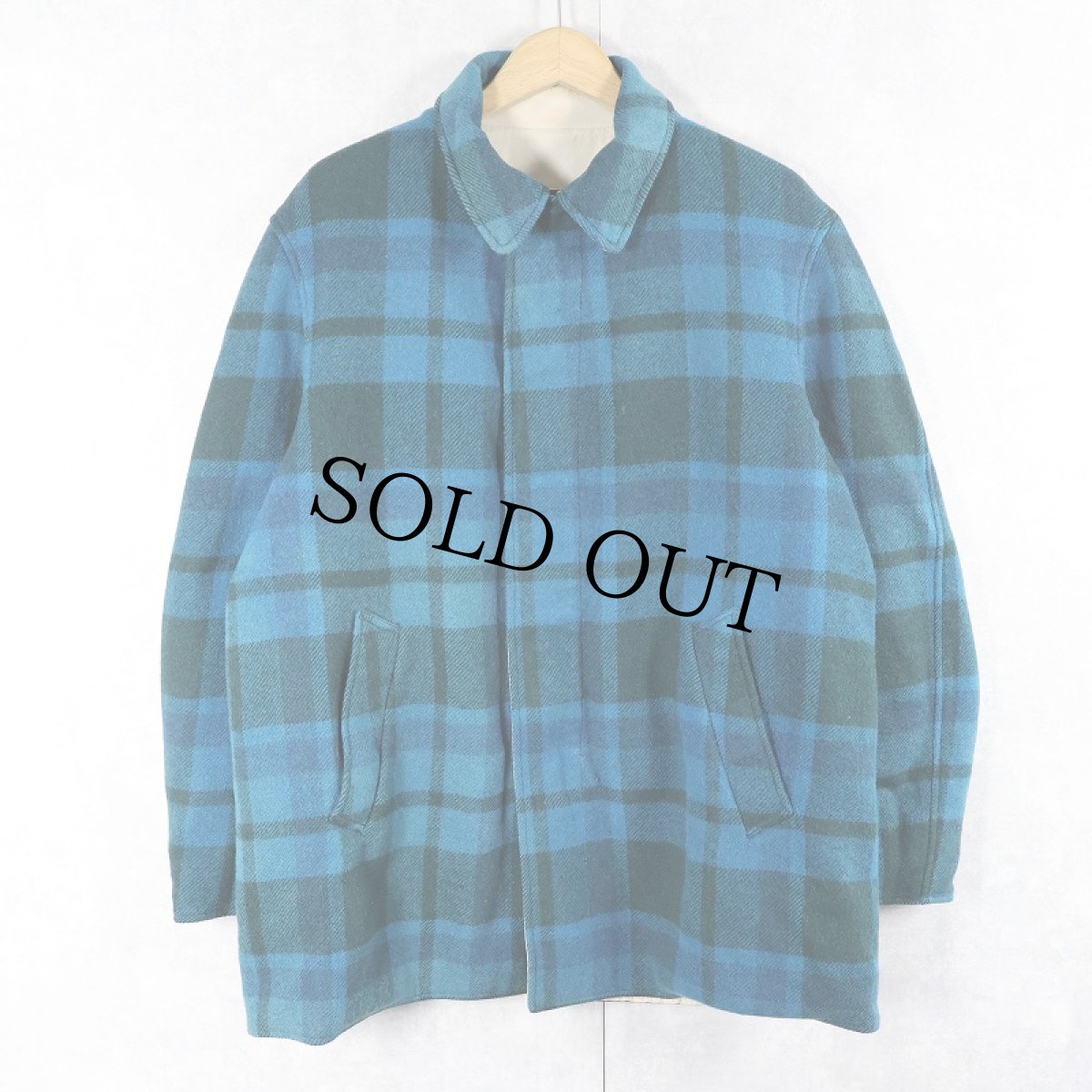 画像1: 60's〜 PENDLETON チェック柄 リバーシブルウールジャケット (1)