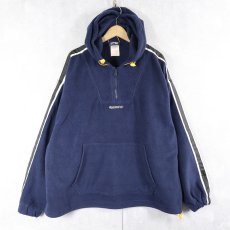 画像1: Ripzone サイドライン ハーフジップ フリースパーカー NAVY XL (1)