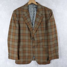 画像1: 70's NIVER WESTERN WEAR, INC. チェック柄 ウエスタンテーラードジャケット SIZE42 (1)