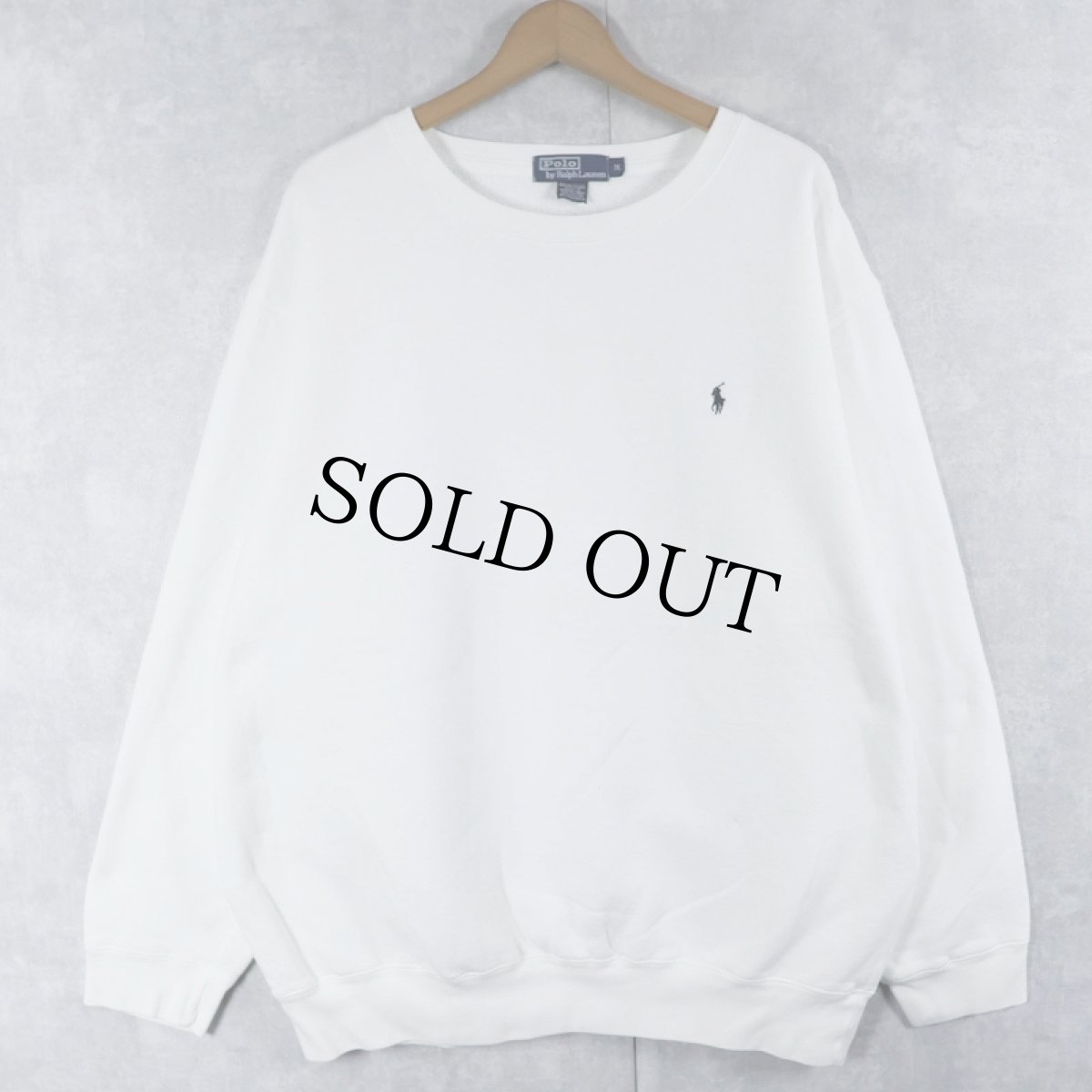画像1: POLO Ralph Lauren ロゴ刺繍 スウェット M (1)