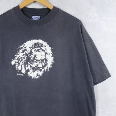 画像1: 80's JERRY GARCIA  USA製 ミュージシャンプリントTシャツ BLACK XL (1)