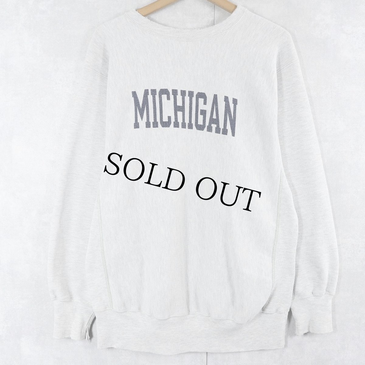 画像1: REVERSE WEAVE TYPE "MICHIGAN" 染み込みプリントスウェット (1)