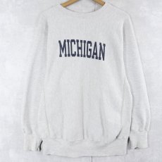 画像1: REVERSE WEAVE TYPE "MICHIGAN" 染み込みプリントスウェット (1)
