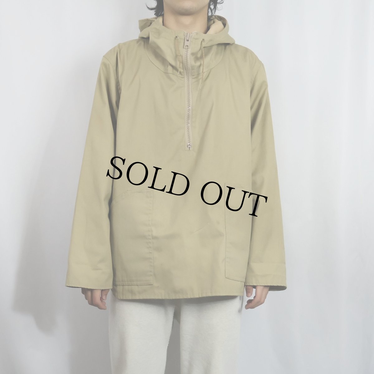 画像2: Jockey Outward Bound ハーフジップ コットンアノラックパーカー M (2)