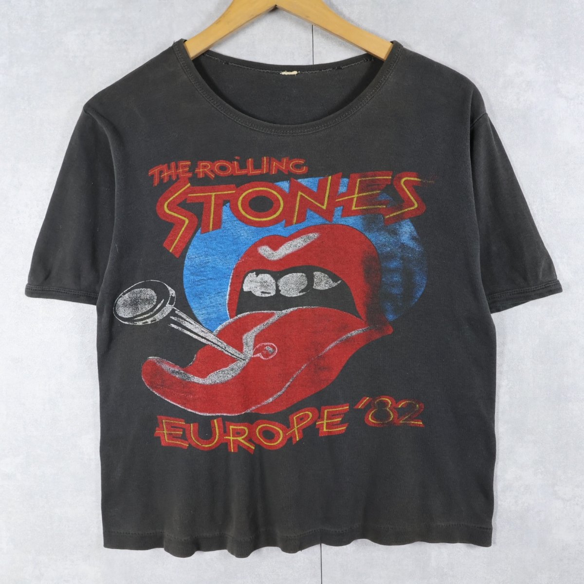 画像1: 1982 The Rolling Stones "EUROPE'82 TOUR" ロックバンドツアーTシャツ  (1)