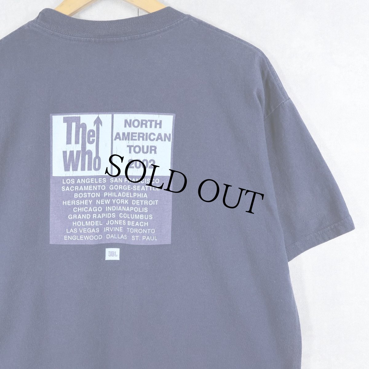 画像2: 2002 The Who "NORTH AMERICAN TOUR" ロックバンドツアーTシャツ NAVY L (2)