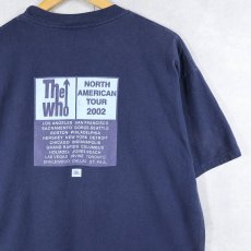 画像2: 2002 The Who "NORTH AMERICAN TOUR" ロックバンドツアーTシャツ NAVY L (2)